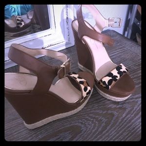 Leopard Jessica Simpson Wedge